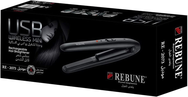 REBUNE RE-2073 Hair Straightener USB Wireless Mini Rechargeable