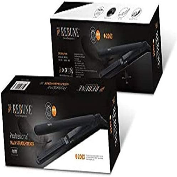 REBUNE RE-2063 Professional Hair Straightener - Black