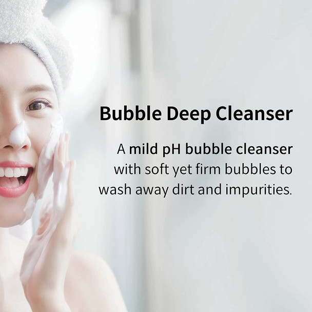 YADAH Bubble Deep Cleanser 150ml (5.07fl.oz.) - Facial Skin Moisturizing with Cactus Extract