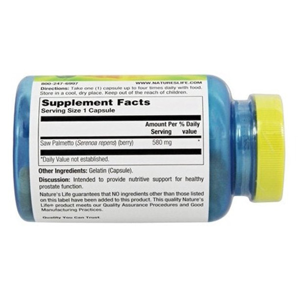 Saw Palmetto 100 caps by Nature's Life