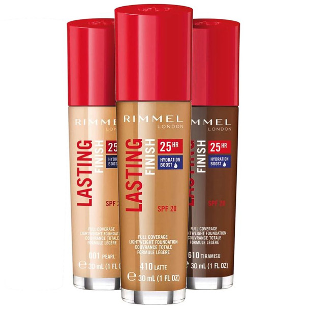 Rimmel London Lasting Finish 25 Hour Foundation Infused With Hyaluronic Acid 510 Cinnamon 30ml