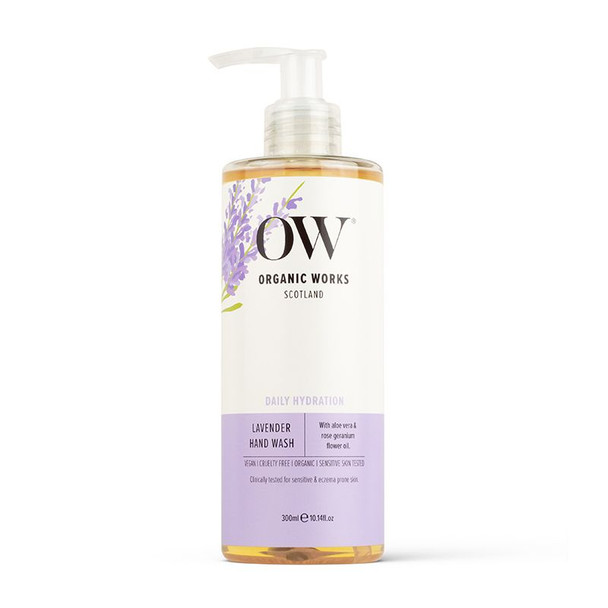 Organic Works Daily Hydration Lavender Hand Wash 300ml