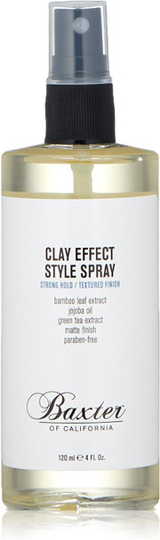 Baxter OF CALIFORNIA Clay Effect Style Spray | Matte Finish Texturizing Hair Spray for Men | Strong Hold | 120ml, (Pack of 1)