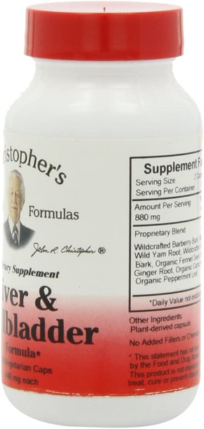 Dr. Christopher's Original Formulas Liver and Gall Bladder Formula Capsules, 100 Count