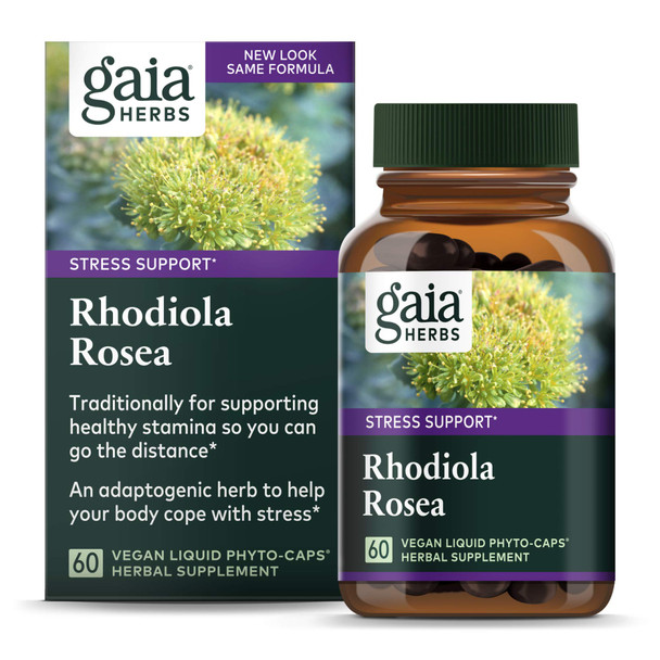 Gaia Herbs, Rhodiola Rosea Vegan Liquid Phyto Capsules