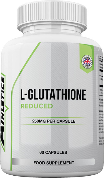 L-Glutathione 250mg 60 Capsules - L-Glutathione Reduced UK Made