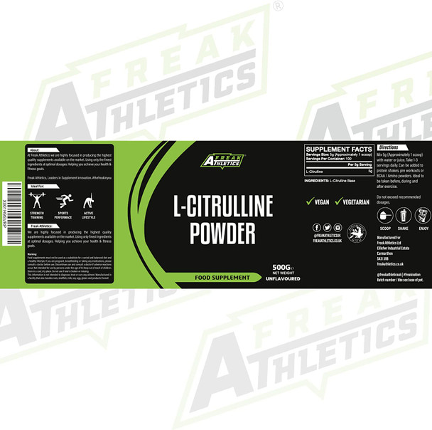 L-Citrulline Powder 500g Unflavoured by Freak Athletics