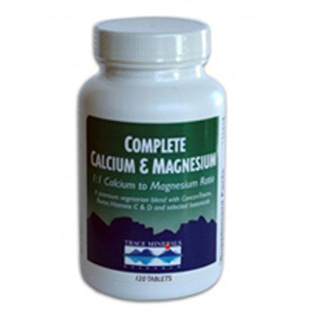 Complete Calcium & Magnesium 1:1 120 Tabs by Trace Minerals