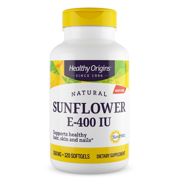 Healthy Origins Sunflower Vitamin E-400 IU, 120 Softgels