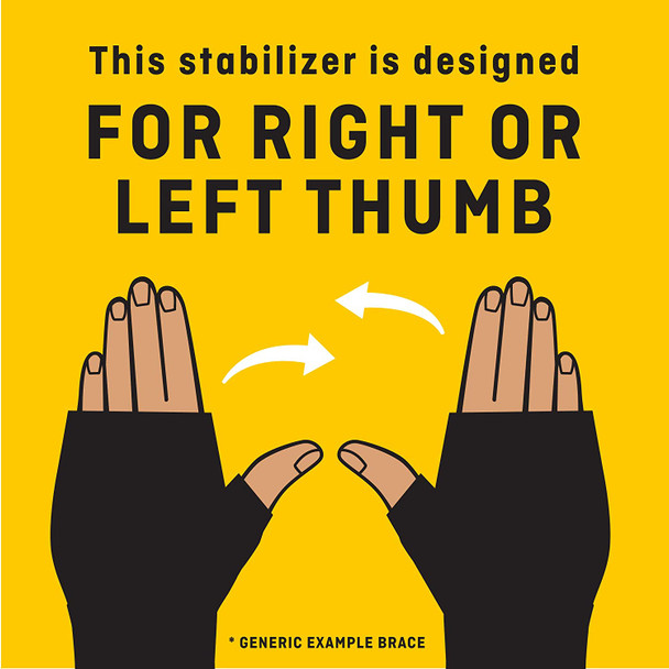 Futuro Deluxe Thumb Stabilizer, Moderate Stabilizing Support, Large/X-Large, Black