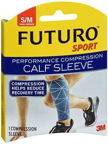 Futuro Sport Performance Compression Calf Sleeve Small/Medium - 1 Sleeve, Pack of 2