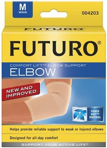 Futuro Comfort Lift Elbow Support, Large (11 to 12-Inch), Firm, 1 Support (Pack of 3)
