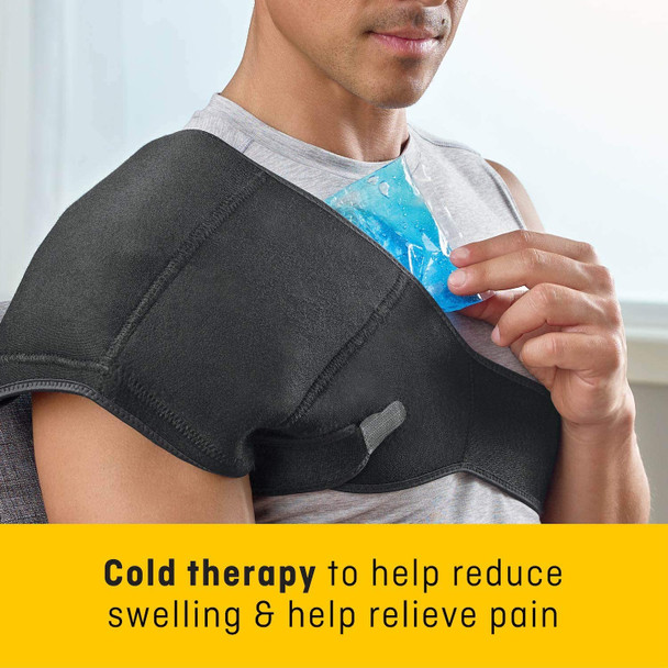 FUTURO Hot/Cold Shoulder Wrap, Helps Reduce Swelling, Aching Muscles and Stiff Joints
