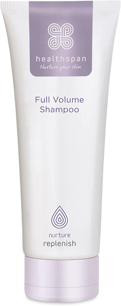 Healthspan Replenish Full Volume Shampoo (200ml) | For natural & colour-treated hair | Protects hair structure & helps to strengthen ageing hair | Replenishes natural hormone levels