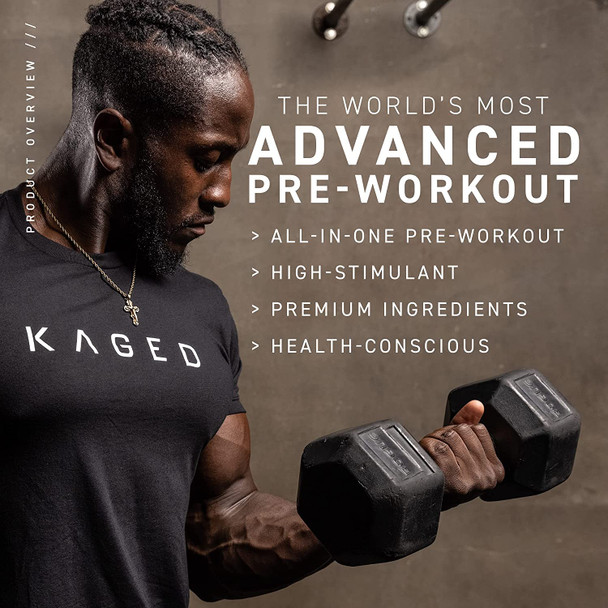 Pre Workout Powder; Pre-KAGED Elite Preworkout for Men & Women, High Stimulant for Workout Energy, Focus & Pumps; Premium L-Citrulline, Beta Alanine, Creatine, & 388mg of Caffeine, Fruit Punch
