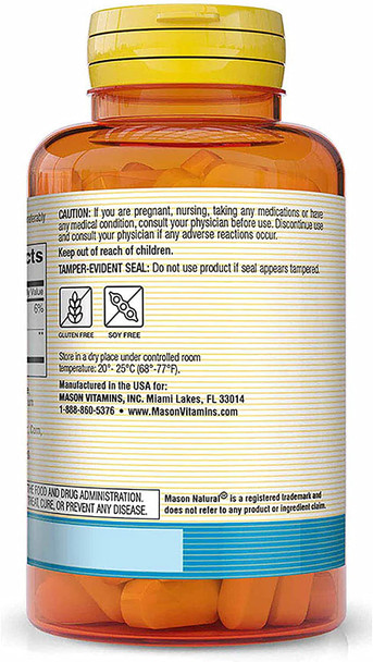 Mason Natural L-Lysine 500 mg with Calcium - Improved Immune Function, Enhanced Nutrient Absorption, Essential Amino Acid, 100 Tablets