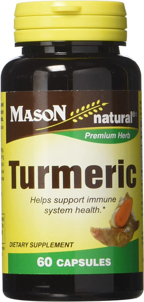 Mason Vitamins Turmeric Capsules, 60 Count