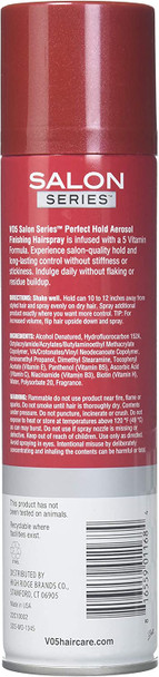 Vo5 Salon Series Perfect Hold Styling Hairspray, 9 Ounce - 6 per case.