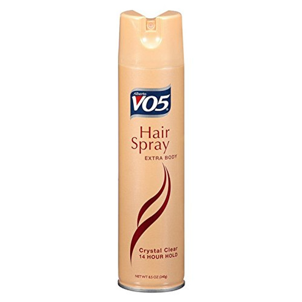 VO5 Hairspray Extra Body Crystal Clear 8.5 oz ( Packs of 8)