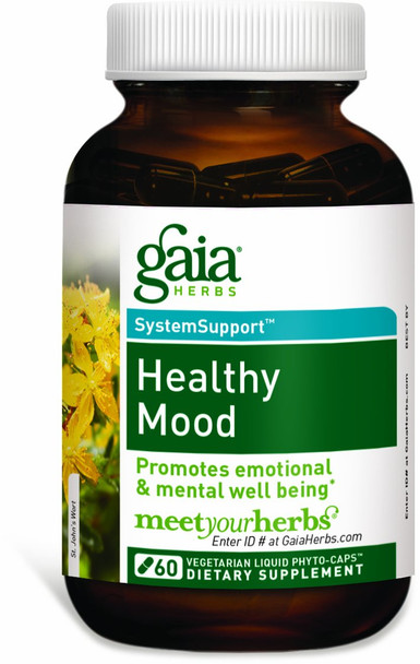 Gaia Herbs Healthy Mood Liquid Phyto-Capsules, 60 Count