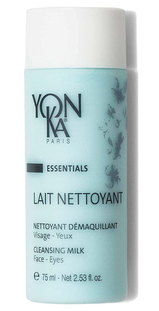 Yon-Ka Lait Nettoyant Facial Cleanser, Gentle Milk Cleanser & Makeup Remover, Daily Plant Based Wash, Moisturize and Balance Skins pH, All Skin Types, Paraben-Free (2.5 oz)