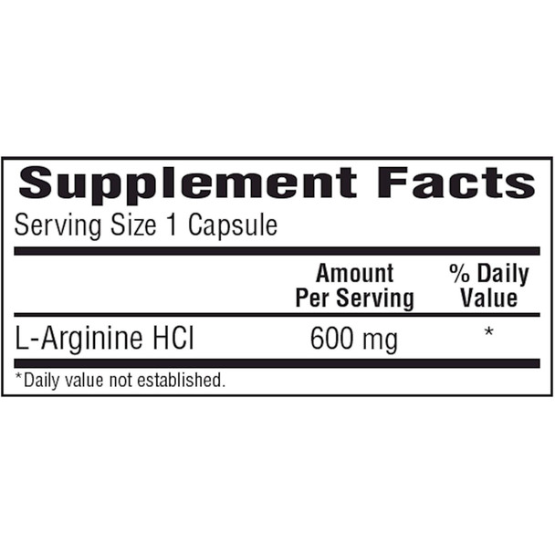 Arginine 600 mg 100 caps - Bio-Tech