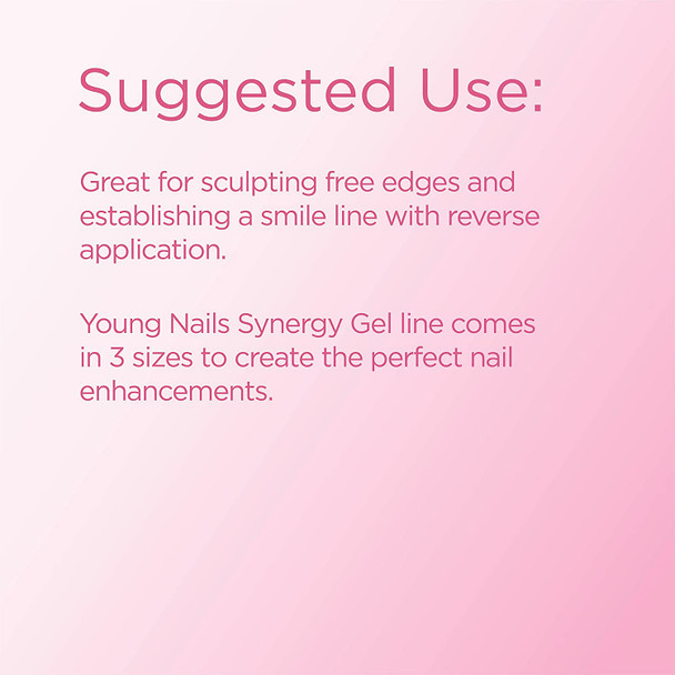 Young Nails Synergy Sculptor Gel - Easy to Use Technologically Advanced Chain Entanglement. Build, Conceal, Sculpt, & Gloss - Available in 15 gram, 30 gram, & 60 gram size options