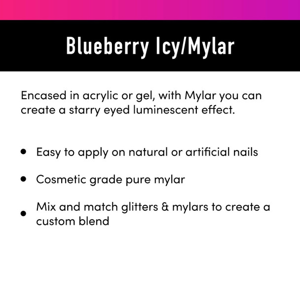 Young Nails Blueberry IcyMylar,1 Count (Pack of 1)