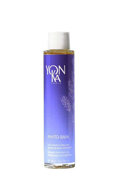 Yon-Ka Phyto Bain Bath Oil (100 ml) Lavender Relaxing Aeromatic Bath Oil, Luxurious Blend Boosts Microcirculation for Wellness, Provence Lavender and Rosemary