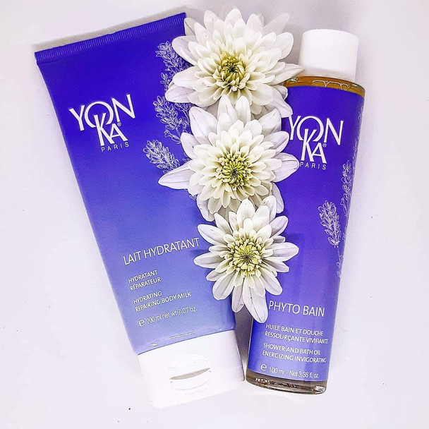 Yon-Ka Phyto Bain Bath Oil (100 ml) Lavender Relaxing Aeromatic Bath Oil, Luxurious Blend Boosts Microcirculation for Wellness, Provence Lavender and Rosemary