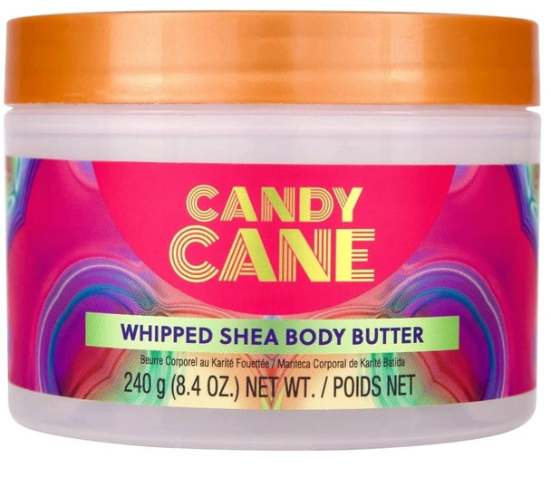 Tree Hut Candy Cane Shea Sugar Body Scrub - 18oz And Tree Hut Candy Cane Whipped Body Butter - 8.4oz, Packaged with Bryant Desai Supplies Pen