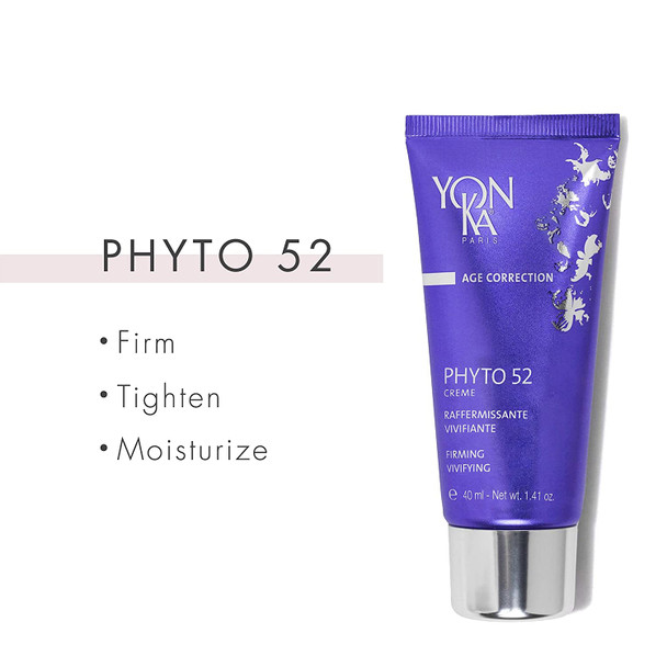 YON-KA - AGE CORRECTION PHYTO 52 Cream - Firming and Vivifying Night Treatment for Younger Looking Skin ( 1.41 Ounces / 50 Milliliters )
