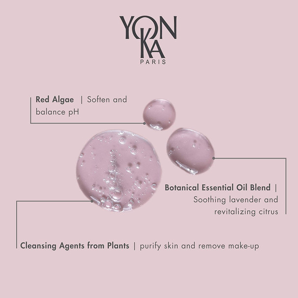 Yon-Ka Gel Nettoyant, Guarana Scrub Set, Gentle Foaming Face Wash and Makeup Remover, Facial Exfoliator and Detoxifying Scrub, Normal and Acne Prone Skin