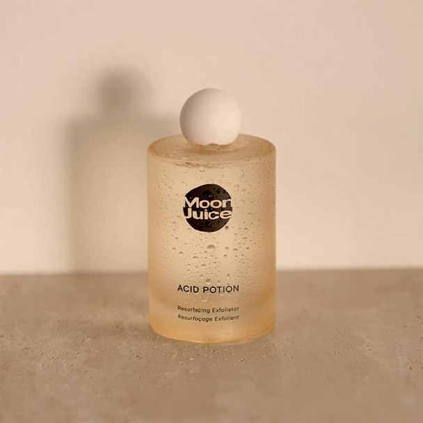 Acid Potion by Moon Juice - Vegan Liquid Exfoliator - Unclogs Pores & Resurfaces Skin - AHA + BHA complex with Glycolic Acid, Lactic Acid, Salicylic Acid & Niacinamide - Clean & Cruelty-Free (3.3oz)