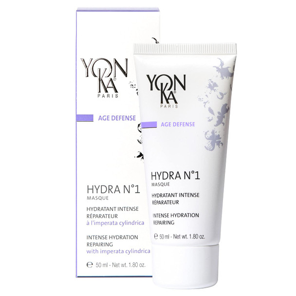 Yon-Ka Hydra No. 1 Masque (50ml) Hydrating Face Mask with Vitamin C and Aloe Vera, Overnight Anti-Aging Treatment, Normal to Dry Skin, Paraben-Free