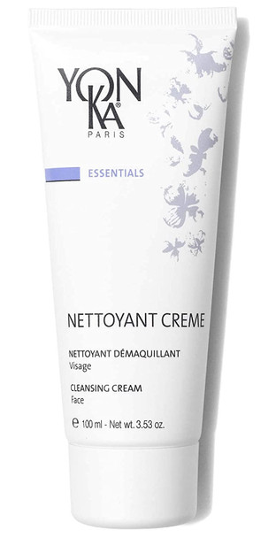 Yon-Ka Nettoyant Creme (100ml) Cleansing Makeup Remover Cream, Remove Impurities and High-Coverage Makeup Easily with Calming Peppermint and Plant Glycerin, Sensitive to Acne Prone Skin, Paraben-Free