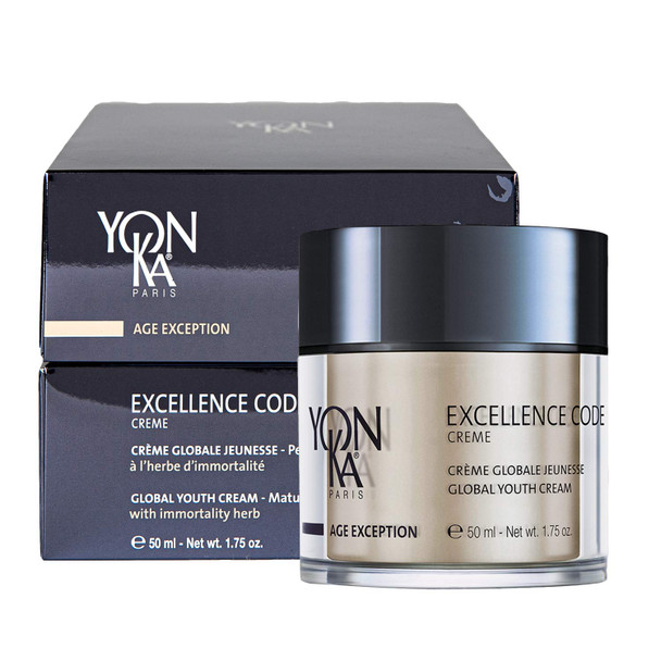 Yon-Ka Age Exception Excellence Code Creme (1.75 Ounces / 50ml) Unique and Specialized Anti-Aging Cream Designed for Mature and Hormonally Imbalanced Skin Types