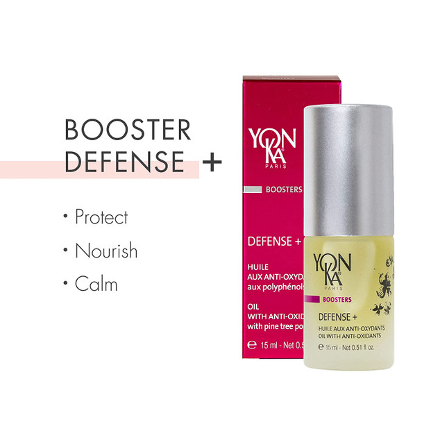 Yon-Ka Booster Defense Plus (15ml) Protective Skin Enhancing Concentrate, Reinforce from Environmental Stressors with Vitamin C and Magnesium, Reduce Signs of Aging, Paraben-Free