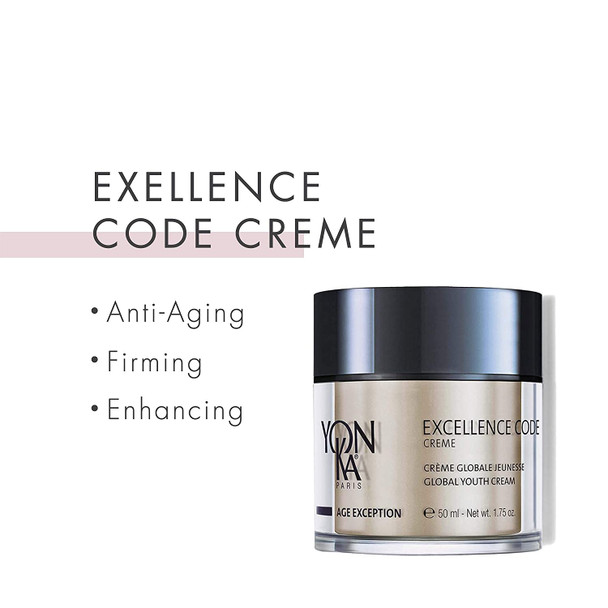 Yon-Ka Age Exception Excellence Code Creme, Cellular Code Serum Set, Specialized Anti-Aging Cream, Face Serum to Firm Skin and Soften Appearance of Wrinkles