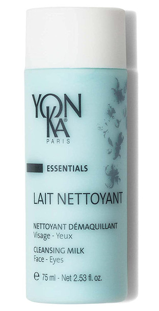 Yon-Ka Lait Nettoyant Travel Size Cleanser and Lotion PS Travel Size Toner Set, Gentle Milk Cleanser & Makeup Remover, Toner for Dry or Sensitive Skin