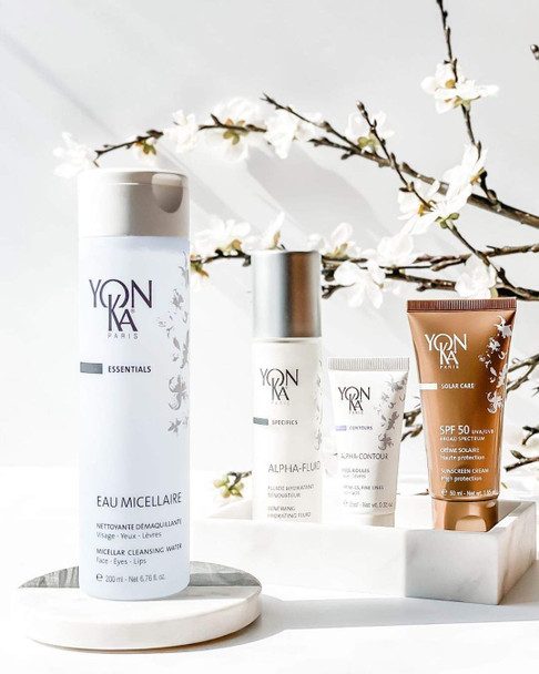 Yon-Ka Eau Micellaire (200ml) Micellar Water and Cleansing Makeup Remover, Gentle Face Wash with Rose and Chamomile to Remove Impurities and Hydrate, All Skin Types, Paraben-Free