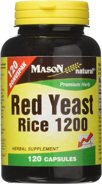 Mason Natural Red Yeast Rice 1200 120 Caps