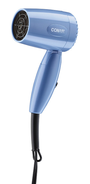 Conair 1600 Watt Compact Hair Dryer with Folding Handle, Dual Voltage Travel Dryer