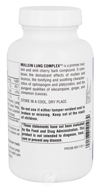 Mullein Lung Complex Planetary Herbals 180 Tabs