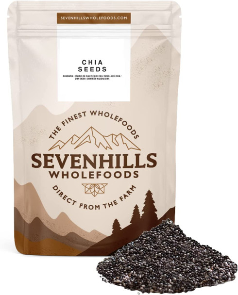 Sevenhills Wholefoods Raw Chia Seeds 1kg, Naturally Grown in South America