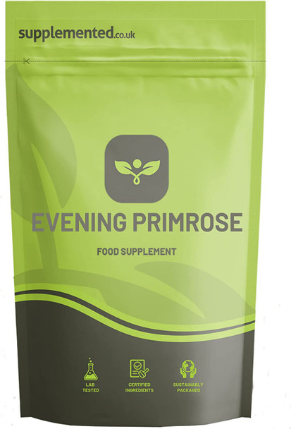 Evening Primrose Oil 1000mg 360 Softgels, Capsules, Pure Cold Pressed Supplement UK Made. Pharmaceutical Grade