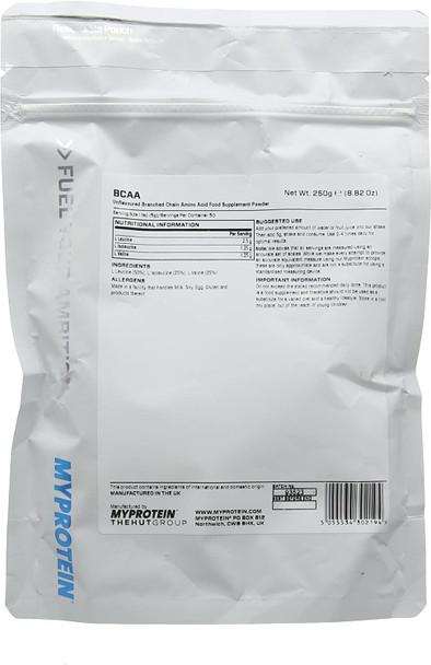 MyProtein BCAA Branched Chain Amino Acids - 250G