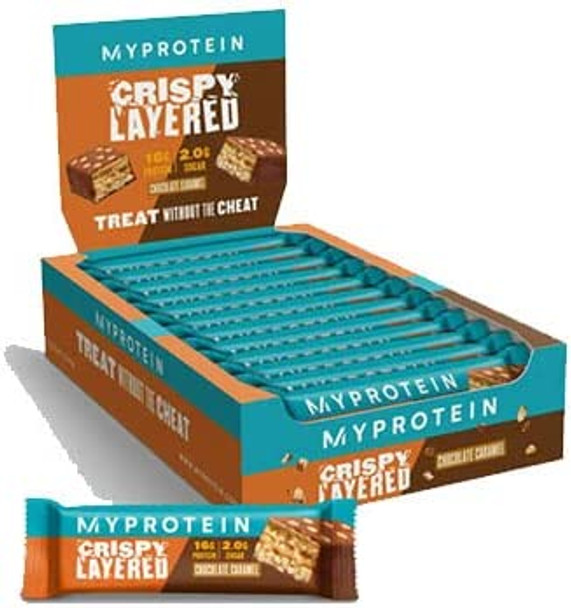 Myprotein Crispy Layered Bar 12 Bars White Chocolate Peanut