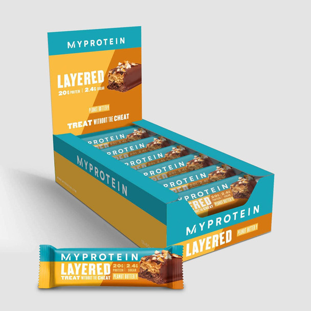 Myprotein 6 Layer Bar 12 Bars Peanut Butter