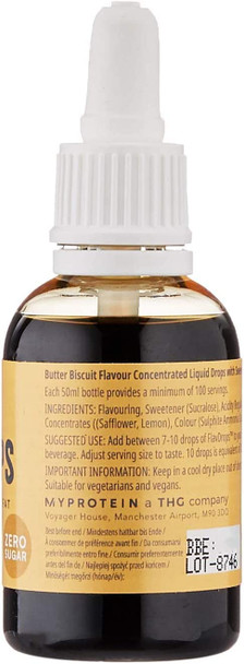 MyProtein FlavDrops Butter Biscuit, 50 ml